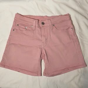 Pink Jean Levi Shorts